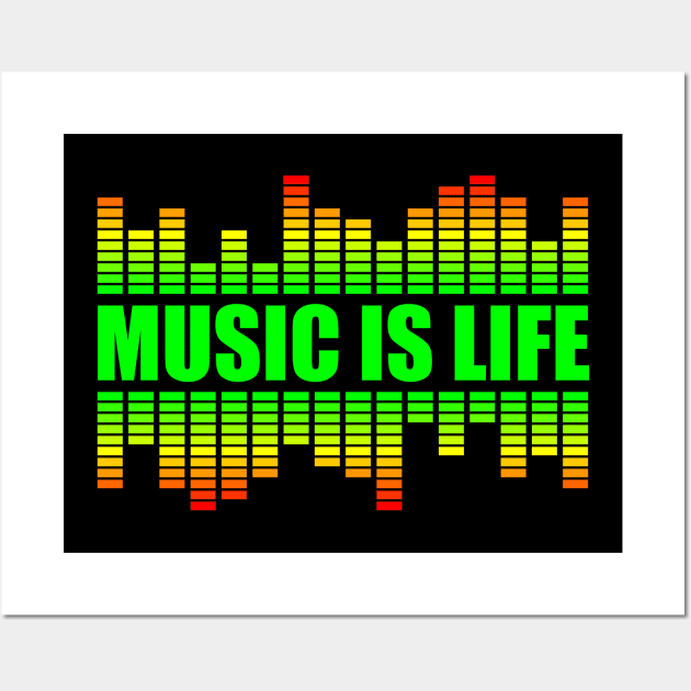 Music is life Wall Art by Bohnenkern